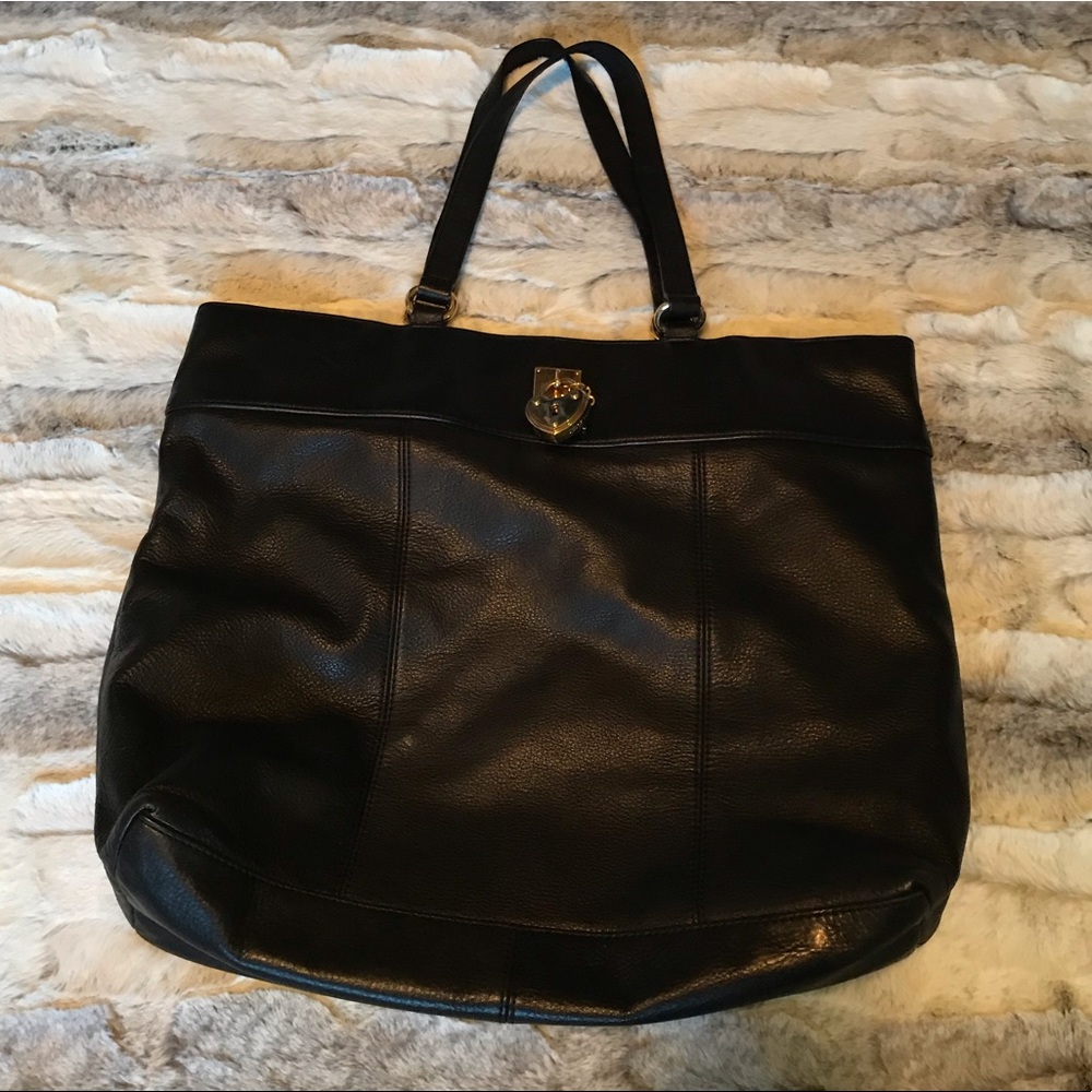 Juicy Couture black genuine leather shoulder bag